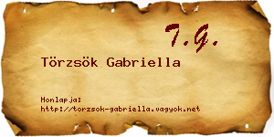 Törzsök Gabriella névjegykártya